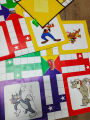 Ludo Game - 24''x24'' Ft Board | Printed on Flex | Large & Foldable | with Gotte Set | Designed for Kids Who Love Cartoon Characters like Tom & Jerry, Doraemon, and Mickey Mouse | Classic Family Game. 