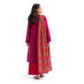 Maahru - Unstitched fabric for women - 2 Piece (Blended Lawn) - Fuchsia Dream. 