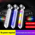 2Pieces Car Wind Power LED Driving Fog Decor Lamp DRL Daytime Running Light（model：blue）. 