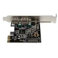 StarTech 2 Port PCI Express SuperSpeed USB 3.0 Card Adapter Model PEXUSB3S2 USB 3.0 Dual Expansion Card PCI Express Interface ( Branded Used ). 