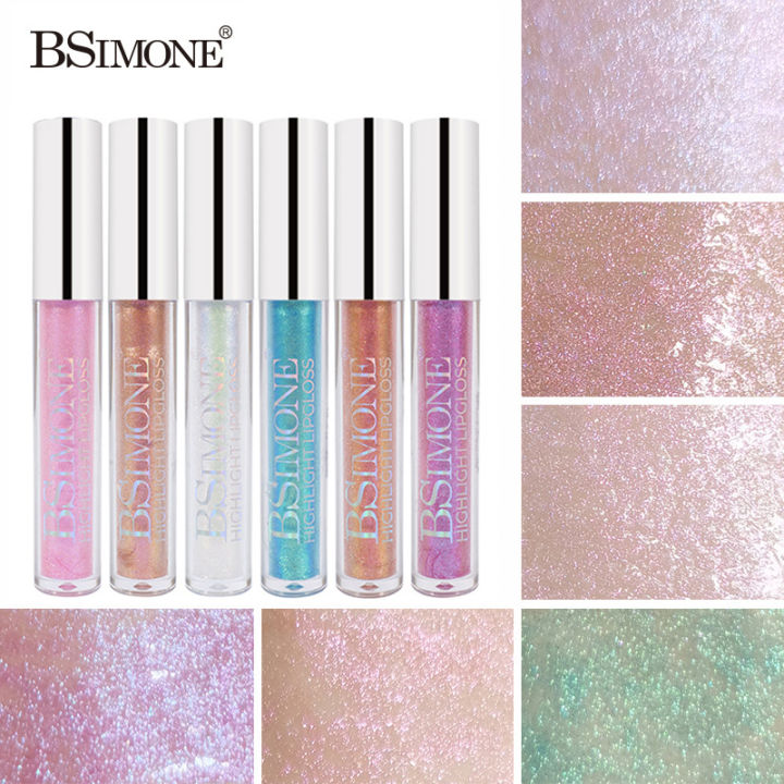 Cross-border exclusive BSIMONE pearlescent moisturizing moisturizing lip gloss, fine glittering water gloss, pouty lip transparent lip gloss