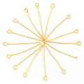 100Pcs Silver/Gold Color Eye Head Pins Findings For DIY Jewelry Making Jewelry Accessories. 