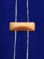Pack of 40gms Beads, Orange Half Circle with 2 Holes Marble Beads For DIY Jewelry Making, Jewelry, DIY, Dresses And Crafting Accessories.. 