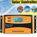 Pwm Solar Controller with usb Ports /Solar Charge Controller / Solar Battery Charger with 12v/24v Capacity. 