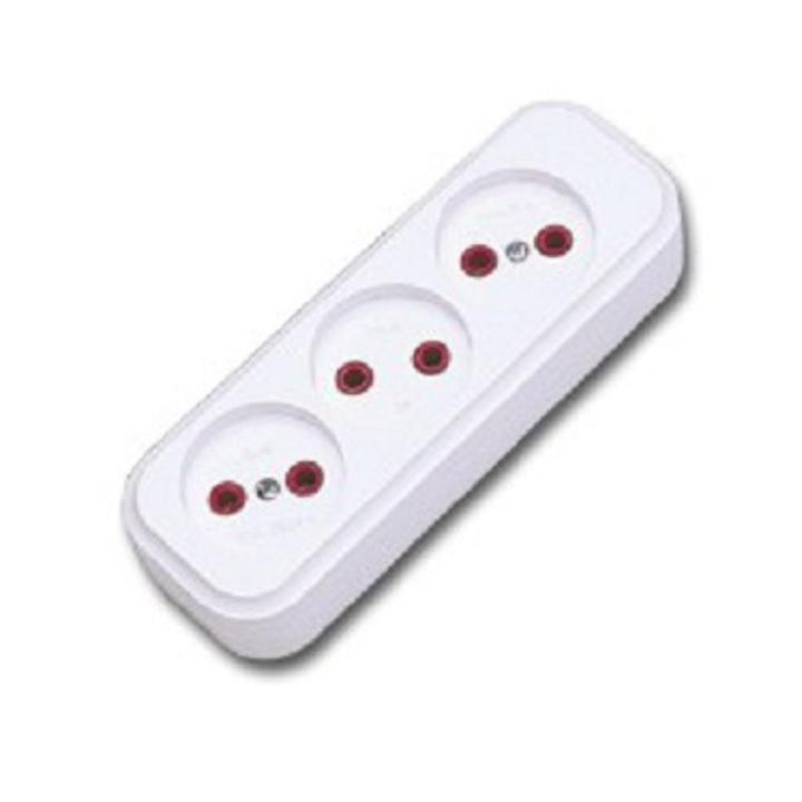 ELBi 3 Sockets Box. Made in TURKEY. Electric board. 3 gang. Extension board cordless. Accessory.