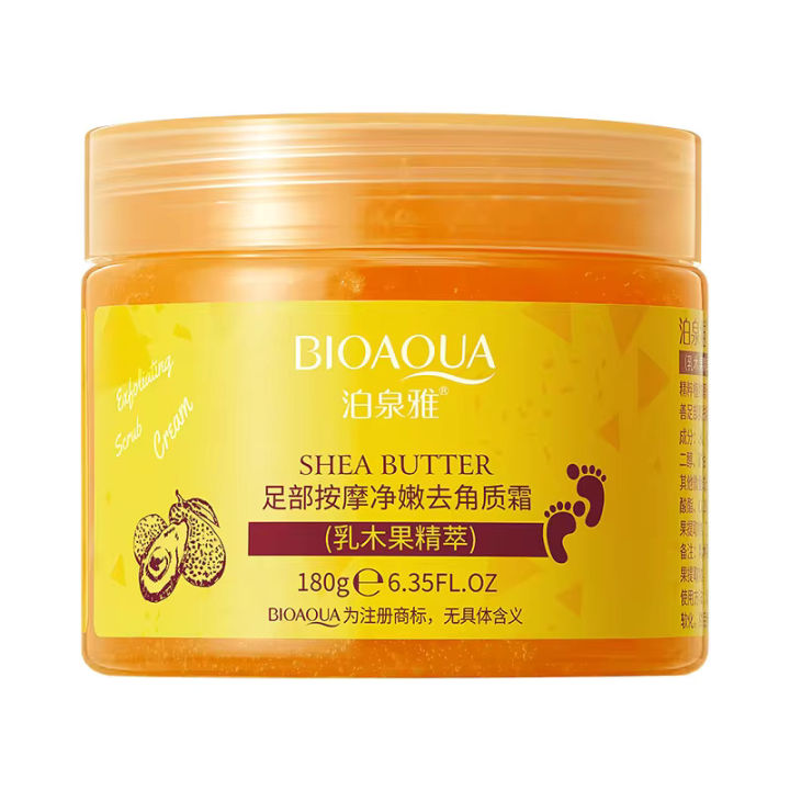 BIOAQUA Shea Butter Foot Care Cream Massage Scrub 180g