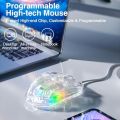 Aula S80 Programmable Gaming Mouse, 7200 DPI Wired PC Mouse, 12 Rainbow RGB Backlit Wired Mac Gaming Mouse. 
