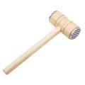 Meat Hammer -Beech Wood Handle with Double Headed Design for Tenderizing and Flattening. 