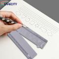 Foldable Design Ruler Flexible Folding Ruler Adjustable Transparent Angle Measurement Tool for School Home Portable Easy to Use. 