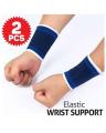 Elastic Wrist Support Band - Blue & White. 