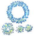 4 Pcs/Set Vivid Cloth Hawaii Flower Garland Wreath Head Neck Hand Decoration. 