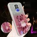 For Huawei Mate 20 / Mate 20 Pro Back Cover with Cool 3D Bear Hidden Stand Luxury Gradient Shiny Bling Glitter Phone Cases Full Lens Protector Soft Silicone Case Pouch Girls. 