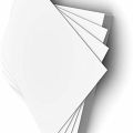 Art Card Sheet White Glossy 300 Garam double sided For Calligraphy & Printing. 