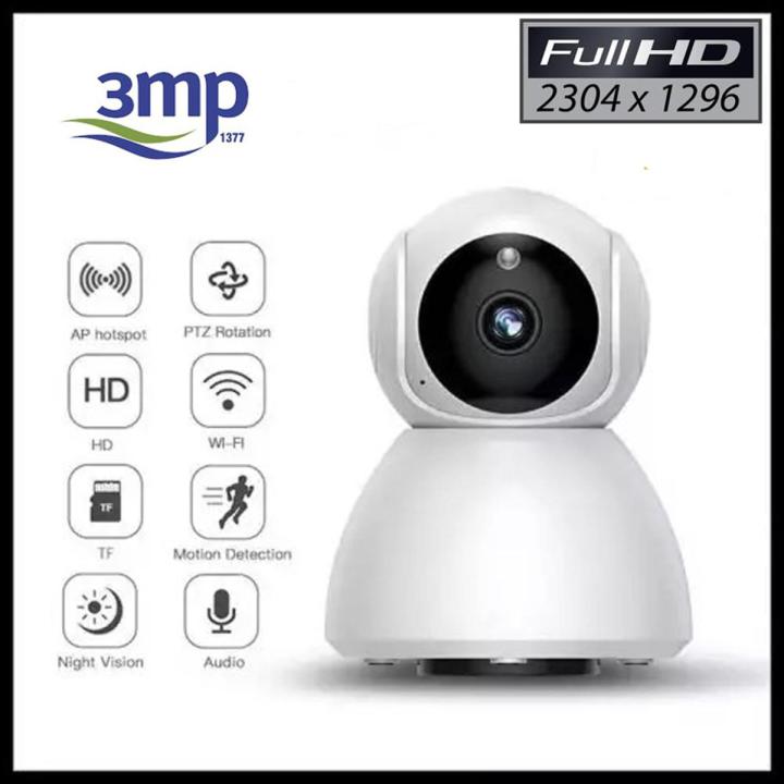 V380 Pro WiFi IP 3MP 1296P Snowman Lan Port Camera Surveillance Home Security  Wireless Ptz Auto Tracking IR Night Vision Baby Monitor