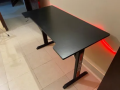 48 Inches Gaming Table With High Gloss Top LED Lights PC Gaming Desk Cyber 17, water proof. 