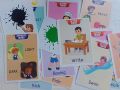 Learning and Educational Big Size Flash Cards with Tracing and for Kids. 
