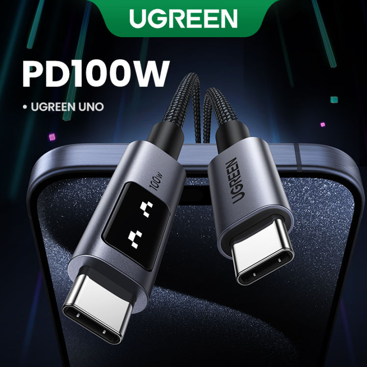 UGREEN Uno 100W Type C Fast Charging Cable E-Marker for iPhone 16 15 Series Samsung S25 S24 Ultra iPad Pro Macbook Switch