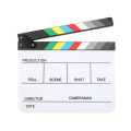 Acrylic Clapboard Dry Erase for TV Film Movie Director Cut Action Scene Clapboard with Marker Pen Eraser Easy Install. 