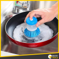Utensil Washing Brush with Liquid Soap Dispenser. 