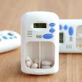 Mini Portable Electric Pill Box Dispenser Alarm Timer Reminder Case LCD Display Medicine Box. 