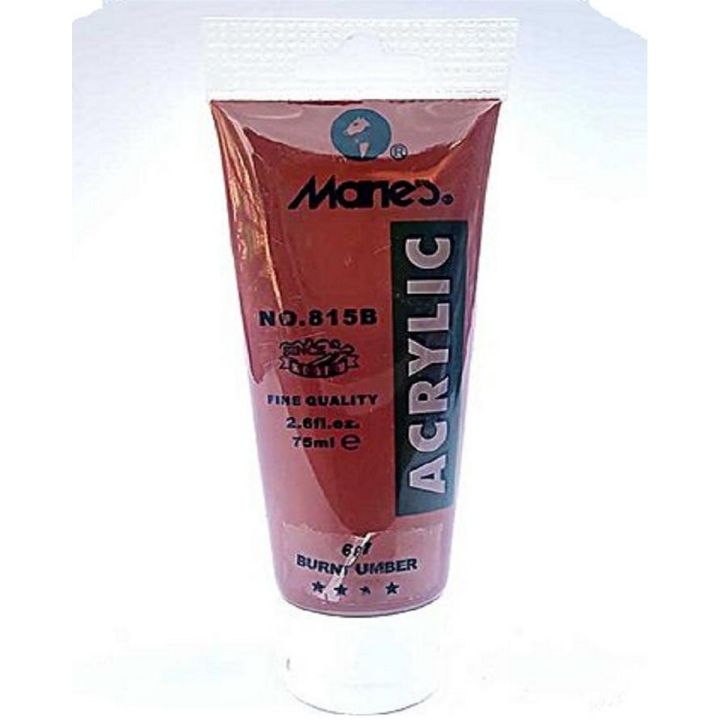 Marie's 75ml Acrylic Colors Paint Tubes-687 Burnt Umber