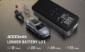 Tdplus Tire Inflator Portable Air Compressor, 150PSI Cordless Pump with LCD Screen 5200mAh Rechargeable Battery, Electric Tire Pump Power Bank with Emergency Light for Cars Bikes Motorcycles Balls C3106 portable wireless air compressor power bank tire. 