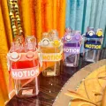 Imported Original Water Bottle Motion Bpa-Free Acrylic Water Bottle Perfect For School Kids And Active Females Customizable Sipper And 550ml Capacity Vibrant Colors And Playful Patterns Double Drinking Nozzle Design With Straw Moveable Transparent Caps. 