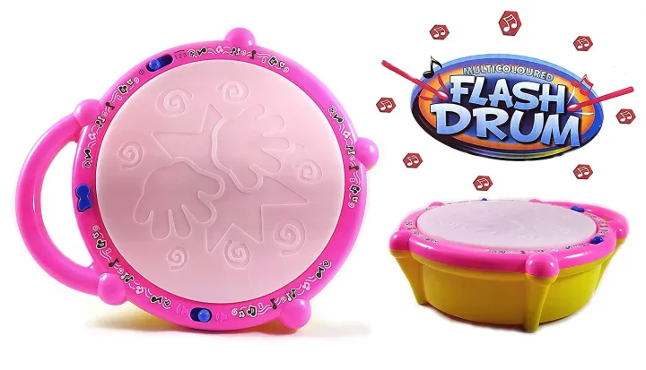 "Multicolor%20Electronic%20Flash%20Drum%20Toy:%205%20Visual%203D%20Lights%20Musical%20Play%20for%20Kids%20-%20Image%206