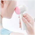 Double-headed Manual Facial Cleansing Brush Set, 2 in 1 Soft Bristle and Silicone Face Cleaning Beauty Brush, for Deep Pore Cleaning, Exfoliating, Removing Blackhead and Massaging 1pcs. 