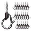 20PCS Q Hanger Hooks Heavy Duty Wall Ceiling Hooks with Safety Buckle. 