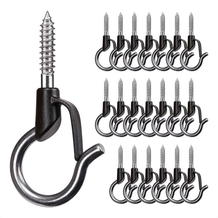 20PCS Q Hanger Hooks Heavy Duty Wall Ceiling Hooks with Safety Buckle