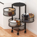 Premium Round Metal Trolley. 