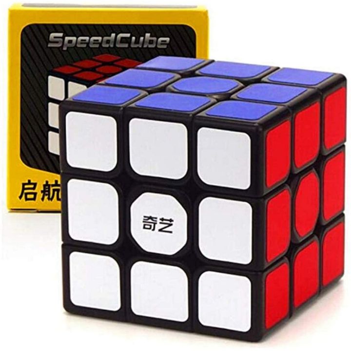 Fast Speed Cube 3x3 with Original QiYI Warrior Logo Smooth - Power pressed Sticker - Magic Cube puzzle - Rubik's Cube