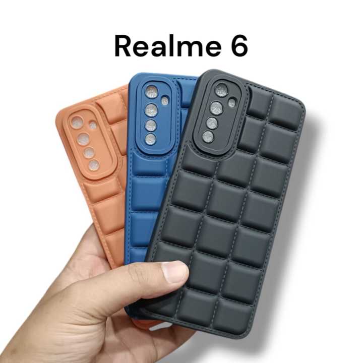 Realme Cover Soft Matte Silicone Puffer Down Jacket Style Box