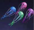 Pair of Aquarium Glowing Swim Effect Artificial Jellyfish Ornament Fish Tank Underwater Luminous Ornament Landscape Decoration. 