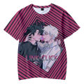 2022 3D link click anime tshirt crewneck short sleeve women men T-shirt free shipping Harajuku streetwear casual style clothes. 
