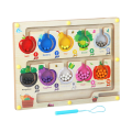 Wooden Magnetic Color Sorting and Counting Beads Maze Game | Sorting Game | Puzzle Game For Kids. 