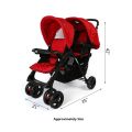 Alloy Foldable Baby Stroller Pram For Newborn Sky Baby Twin Baby Stroller S-738. 