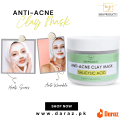 CLAY MASK | ANTI-ACNE CLAY MASK | SALICYLIC ACID | 200G | MASK | FACE MASK | MZ SKINCARE. 