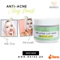 CLAY MASK | ANTI-ACNE CLAY MASK | SALICYLIC ACID | 200G | MASK | FACE MASK | MZ SKINCARE. 