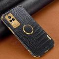 Crocodile Pattern Leather Case For Vivo V21e. 