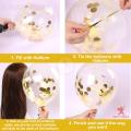 Birthday Decoration Items Kit- 10Pcs Bday Banner Confetti Balloon with Led Light for Kids, Husband Girls, Boys Bday Decorations Items with Fairy Lights. 