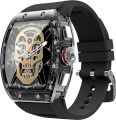 Green Lion Carlos Santos Smart Watch, Magnetic Charging, IP67 Waterproof, 1.57 Inch Display, Bluetooth:BT3.0, Battery:290 mAh (Black). 