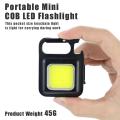 Portable Multifunctional Super Bright COB Rechargeable Keychain Light With Free Type-c charging cable. 