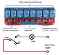 8-Channel 8-CH Relay Module DC 12V with Optocoupler isolation H/L high/low Level Triger for Arduino. 