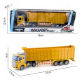 Simulation Remote Control Dumper Truck Toy Rechargeable Construction Vehicles with Light RC Truck and Trailer. 