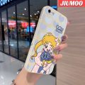 JIUMOO Case For iPhone 5 5s 5e Case Sailor Moon Pattern New Square Border Casing Soft Silica Gel Shockproof Phone Cases All Inclusive Camera Lens Protective Cover. 