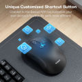 Baseus F02 Ergonomic Wireless Mouse, Dual-Mode Bluetooth 5.2 and 2.4Ghz Connectivity, Silent Buttons, 5 DPI Modes. 