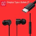 OnePlus Bulletss 2T Type-C Earphones (Type C) In-Ear Headset With Microphone Headsets With Mic For Oneplus 10R 10 Pro 10T 9RT 9 Pro 8T 8 Pro 7T Pro 7 Pro 6T 6 5T - Black. 