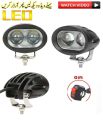2 LED 20W Ultra Bright Long Range 4D Lens Oval Projector Fog Light Spot LED Light Off-Road Driving Lights for Motorcycle Bike Car and other Vehicle 1 PC. 